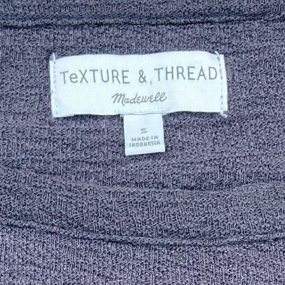 Madewell Texture & Thread Bell Sleeve Peasant Top Smocked Waist Women’s Small - Picture 2 of 8